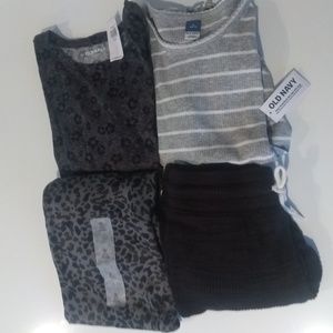 Old Navy Long Sleeve Tops & Joggers Girls' Size Small All New With Tags